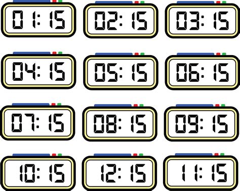 digital clock clip art