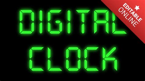Digital Clock Image Generator