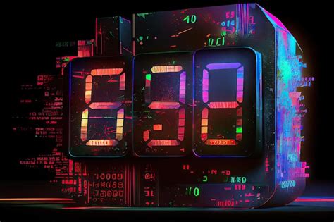 Digital Clock Lights Flickering