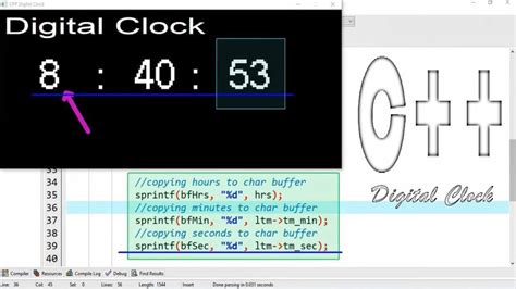 Digital Clock Program Source Code