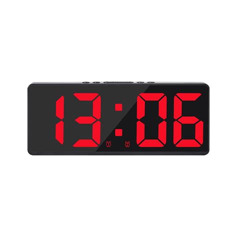 digital clock red numbers