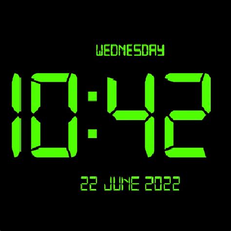 Digital Clock Screen