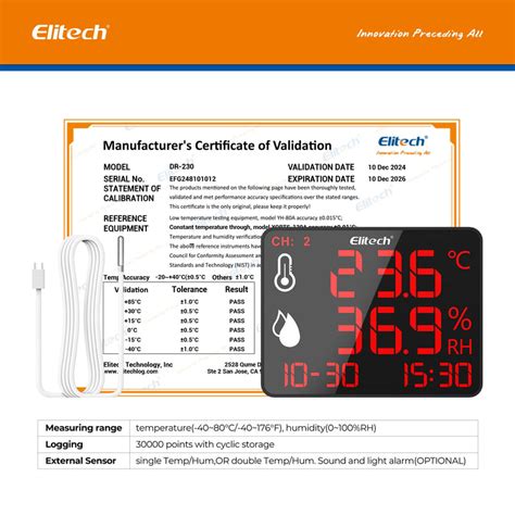 Digital Data Logger Thermometer With Calibration Certificate