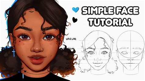 digital drawing face