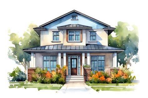digital drawing house