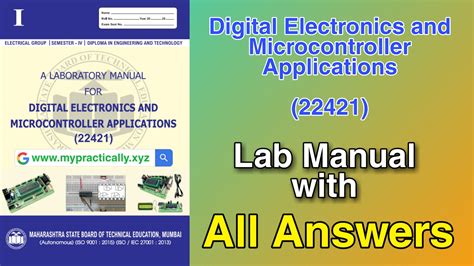 Digital Electronics And Microcontroller Applications Lab Manual Answers
