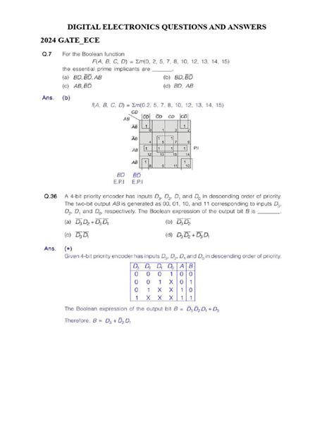 Here Digital Electronics Gate Questions With Solutions Pdf More