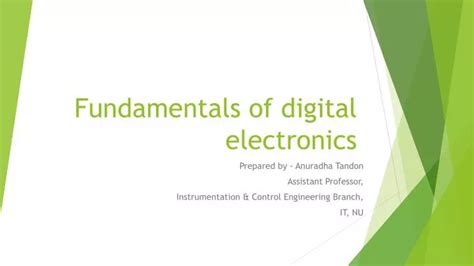 digital electronics topics for presentation