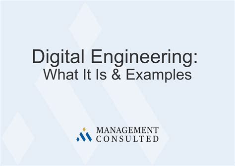 Digital Engineering Examples