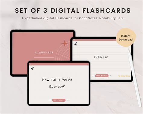creative digital flashcard design
