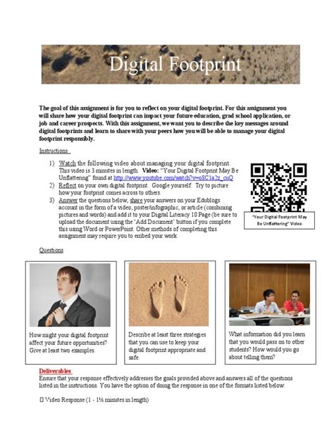 Digital Footprint Assignment