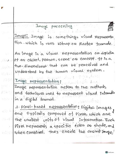 digital image processing short notes pdf