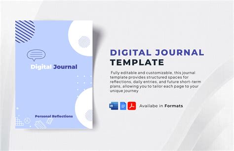 Digital Journal Template Word