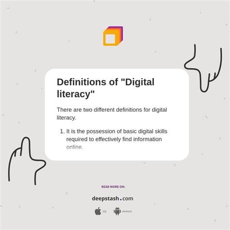 Digital Literacy Definitions