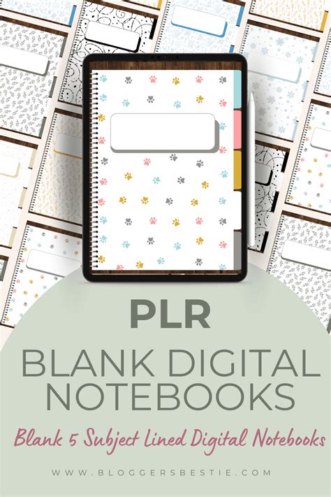Digital Notebook Plr