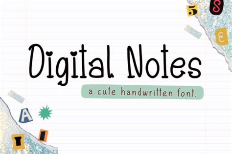 Digital Notes Font