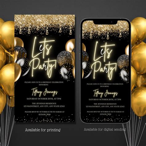 Digital Party Invitations