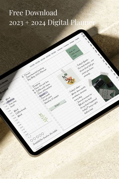 Digital Planner Template For Goodnotes