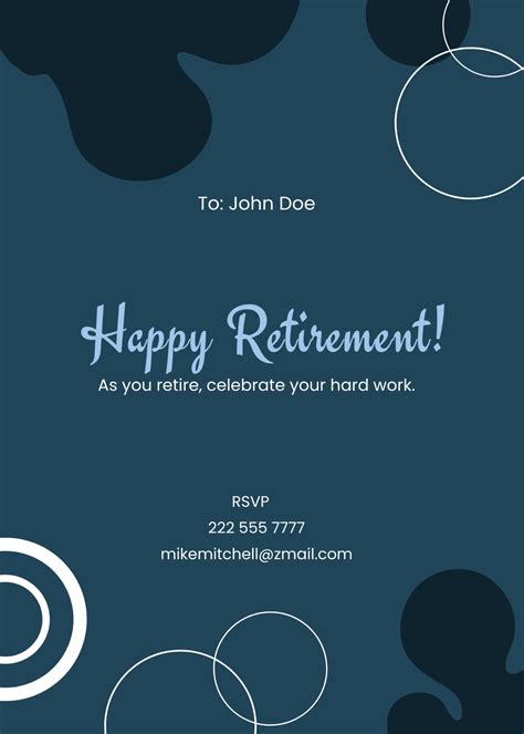 Digital Retirement Card