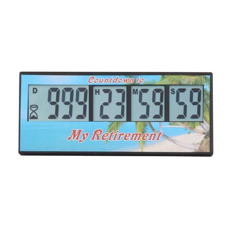 Digital Retirement Countdown Timer