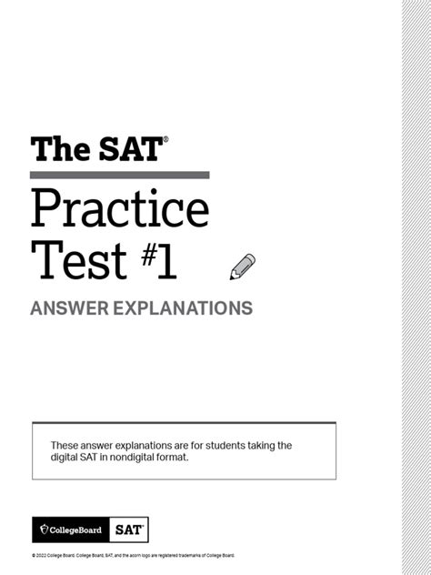 digital sat test 1 pdf
