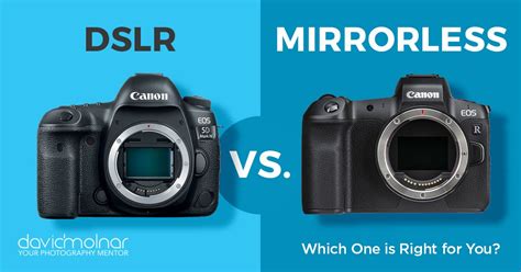digital slr vs mirrorless camera