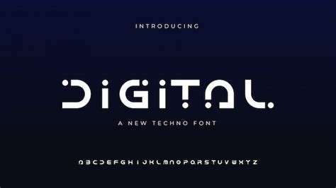 Digital Techno Font