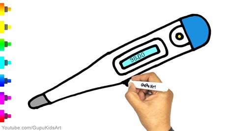 Digital Thermometer Drawing