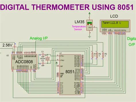 Digital Thermometer Using 8051 Project Report