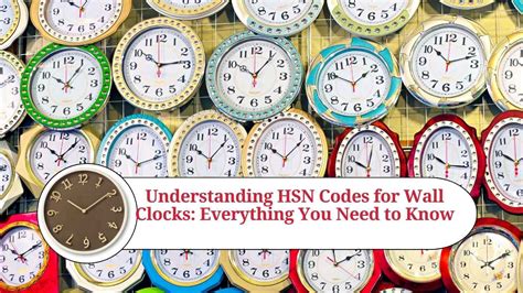 Digital Wall Clock Hsn Code