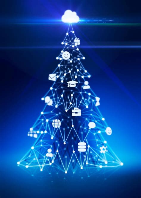 digital xmas tree