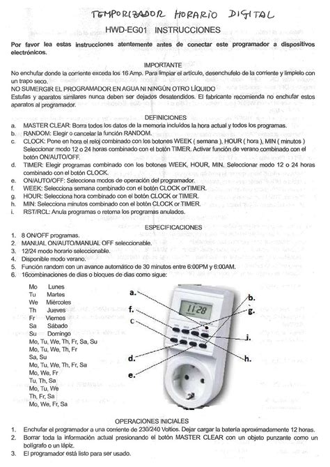 Digital Timer Switch Manual