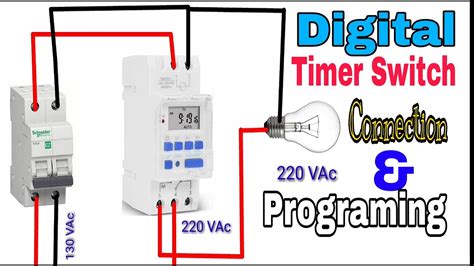 automatic ON OFF street light in digital timer wiring diagram YouTube