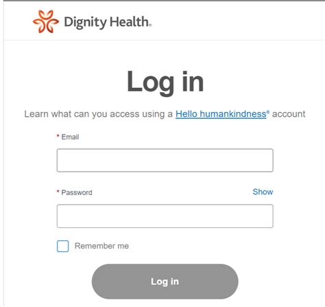 dignity health portal log in