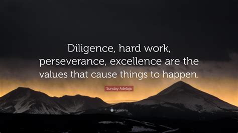 Diligence and Perseverance