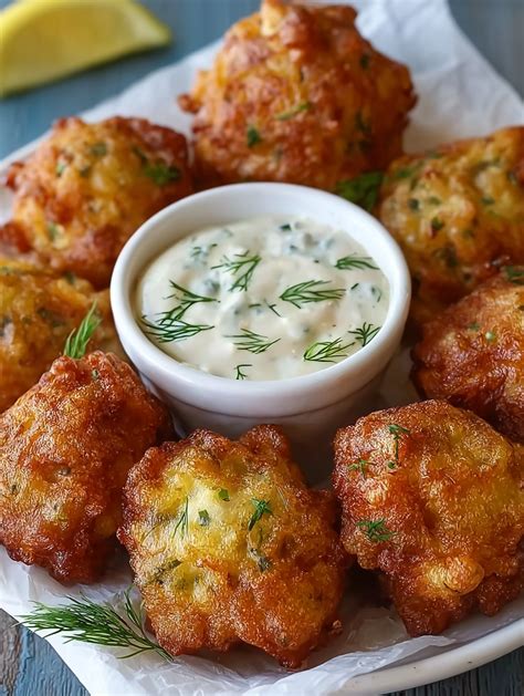 Dill Chicken Fritters