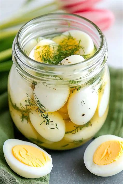 Dill Pickle Boiled Eggs