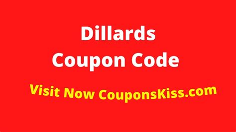 Dillard Sales Coupons