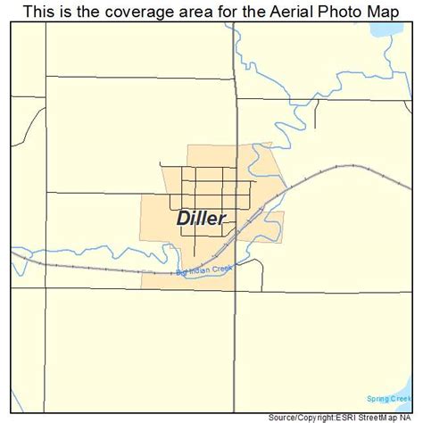 Diller Nebraska Map