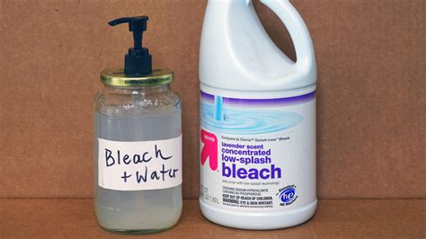 Diluted Bleach Solution For Cleaning