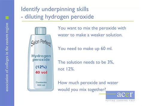 Diluting Peroxide With Water