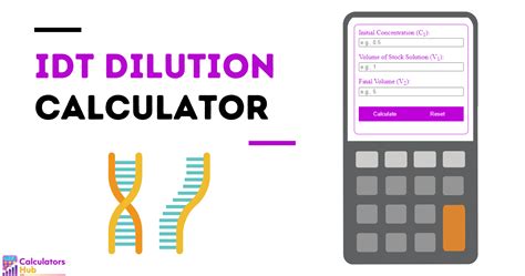 Dilution Calculator Idt