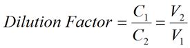 Dilution Factor Equation