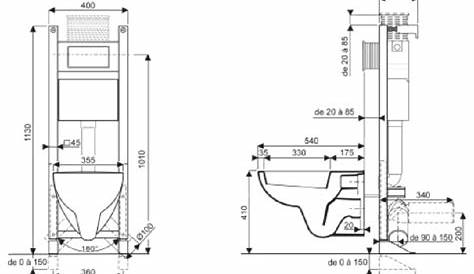 Dimension Bati Support Wc Suspendu 100 Remarquable Idées Hauteur Idéale Pour