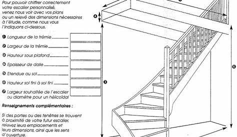 Dimension Escalier Standard 14 Tournant Idées De Décoration