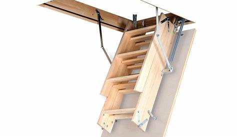 Escalier escamotable bois d'une haute finition matériel
