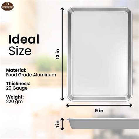 Dimensions For Half Sheet Pan