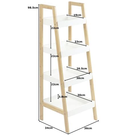Dimensions For Ladder Shelf