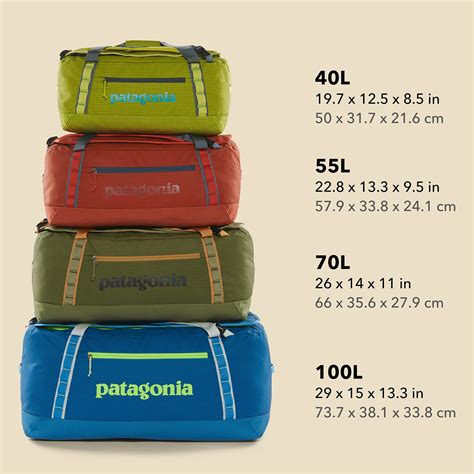 Dimensions Of A 40L Bag