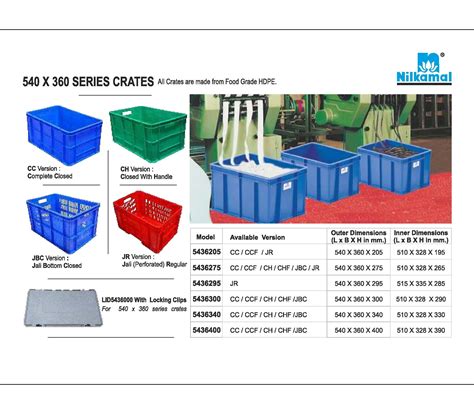 Dimensions Of Plastic Crates